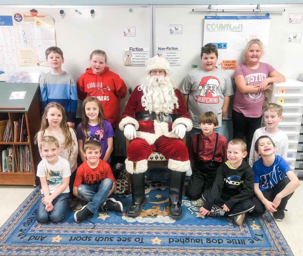 Santa came to visit our students!